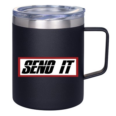 Send It Offroad Dirt Bike Logo 12oz Stainless Steel Coffee Mug