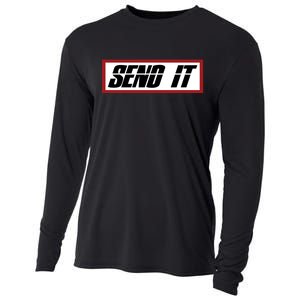 Send It Offroad Dirt Bike Logo Cooling Performance Long Sleeve Crew