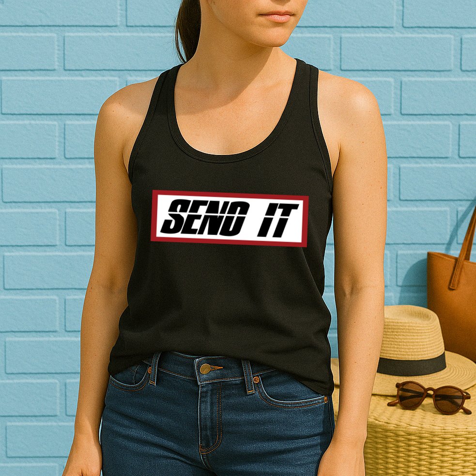Send It Offroad Dirt Bike Logo Womens Tank Top