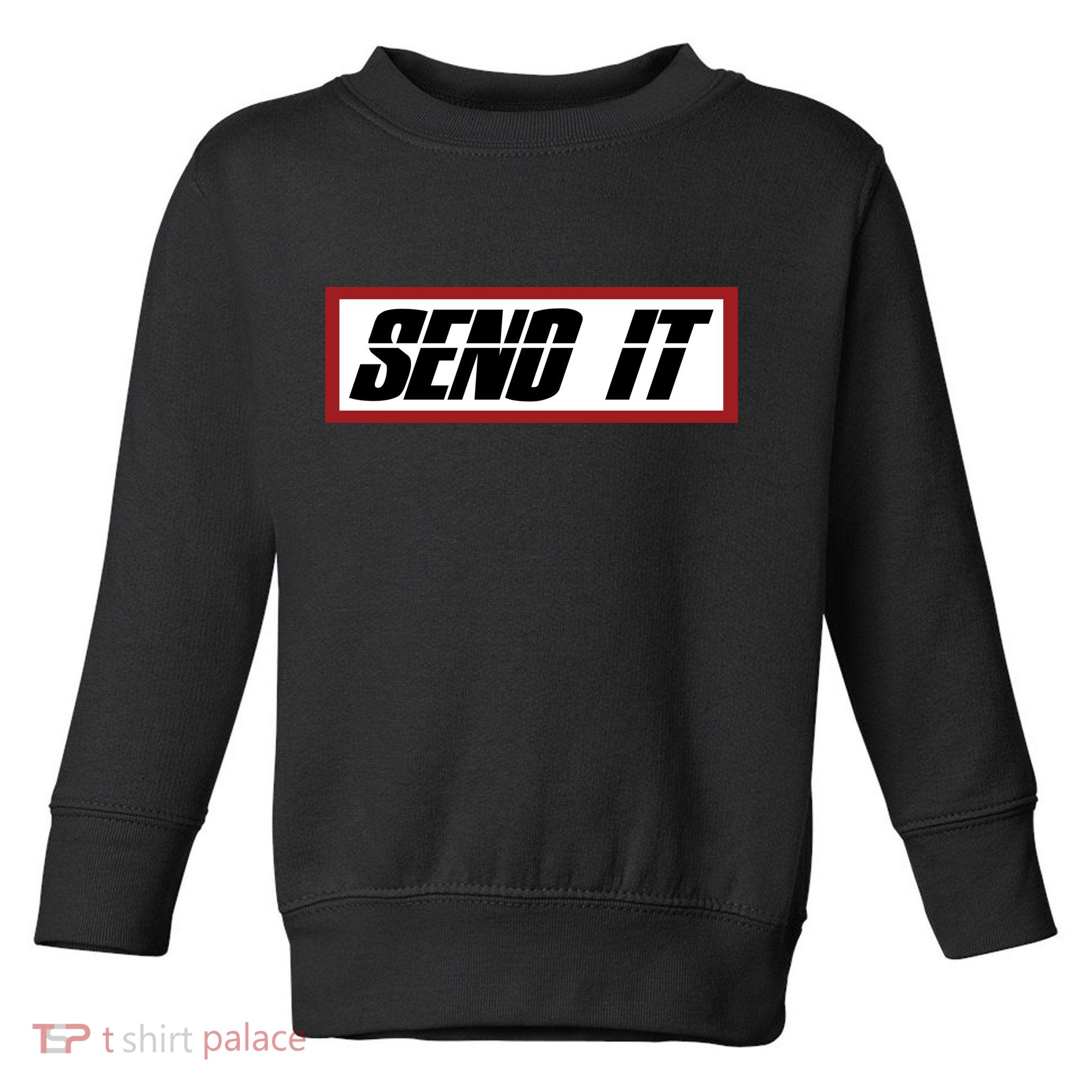 Send It Offroad Dirt Bike Logo Toddler Sweatshirt