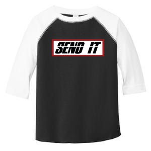 Send It Offroad Dirt Bike Logo Toddler Fine Jersey T-Shirt