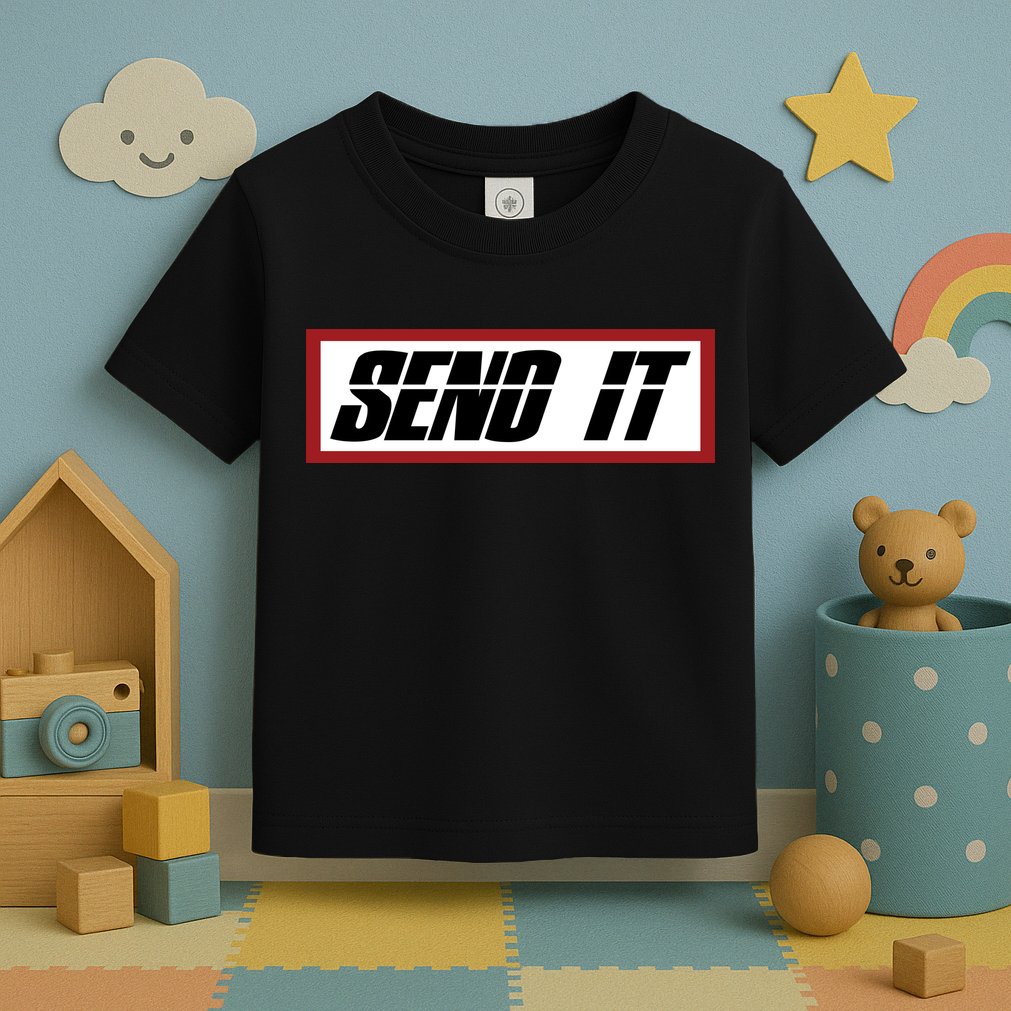 Send It Offroad Dirt Bike Logo Toddler T-Shirt