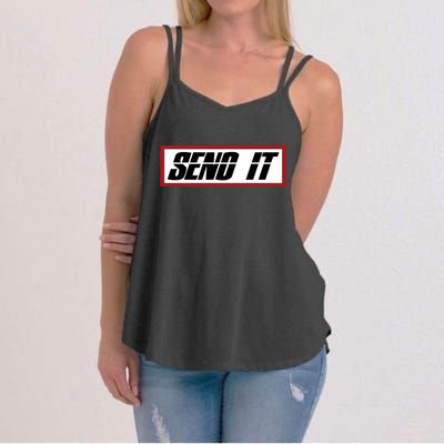 Send It Offroad Dirt Bike Logo Women's Strappy Tank