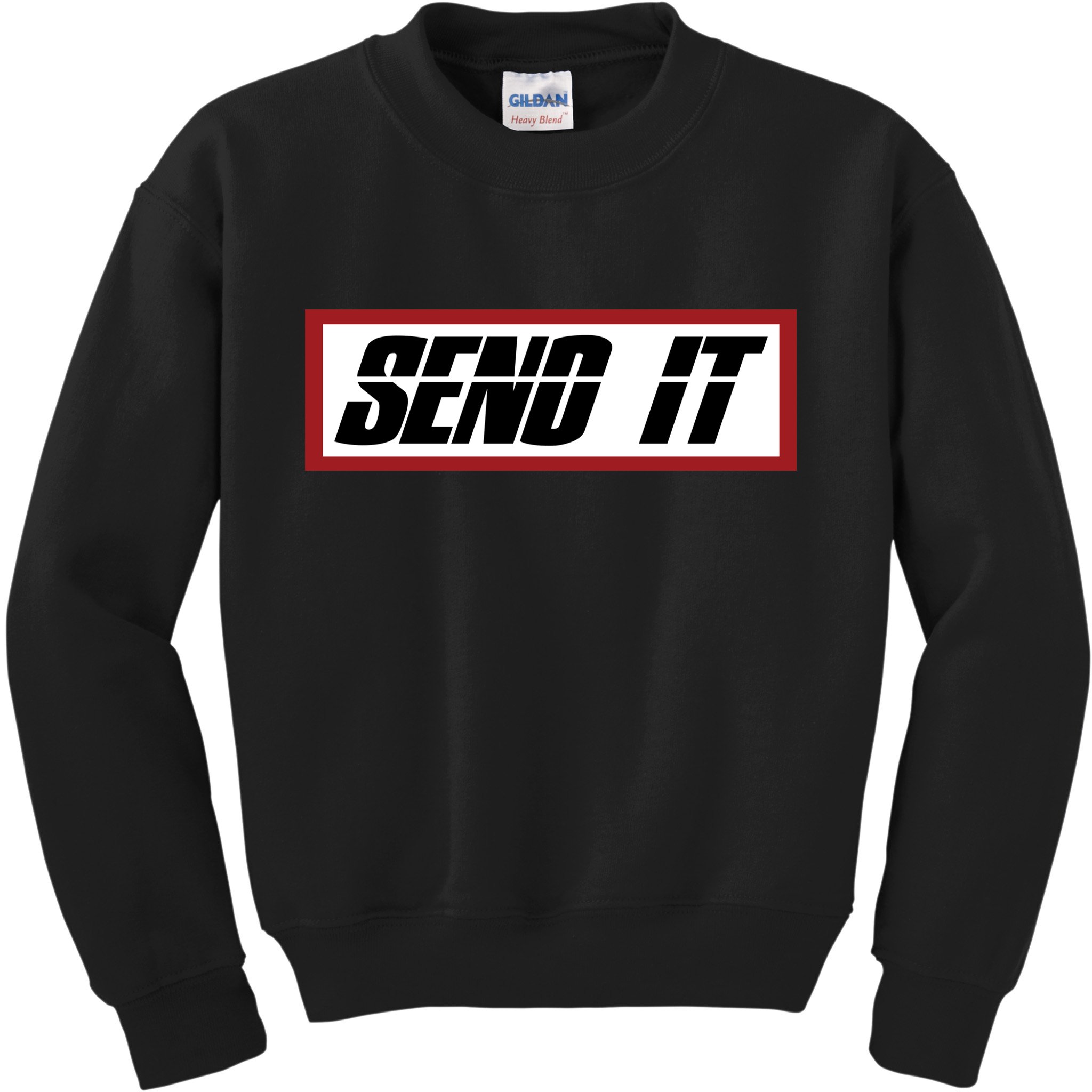 Send It Offroad Dirt Bike Logo Kids Sweatshirt