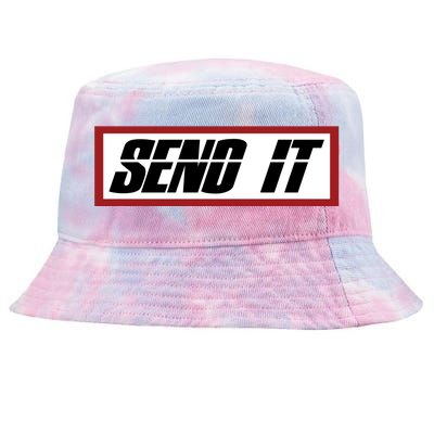 Send It Offroad Dirt Bike Logo Tie-Dyed Bucket Hat