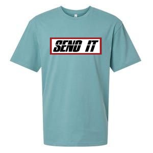 Send It Offroad Dirt Bike Logo Sueded Cloud Jersey T-Shirt