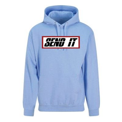 Send It Offroad Dirt Bike Logo Unisex Surf Hoodie