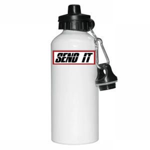 Send It Offroad Dirt Bike Logo Aluminum Water Bottle 