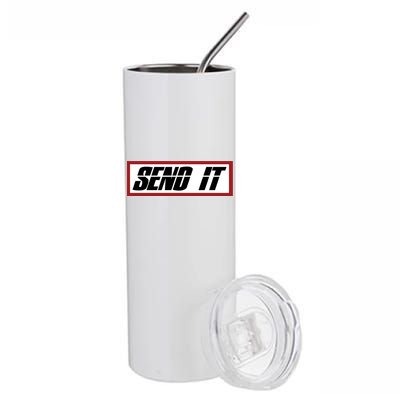 Send It Offroad Dirt Bike Logo Stainless Steel Tumbler