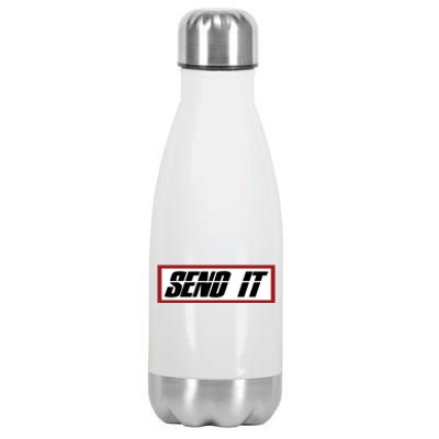 Send It Offroad Dirt Bike Logo Stainless Steel Insulated Water Bottle