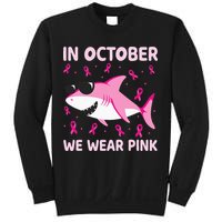 Shark In October We Wear P.I.N.K Breast Cancer Sweatshirt