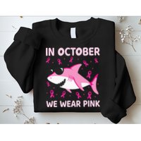 Shark In October We Wear P.I.N.K Breast Cancer Sweatshirt