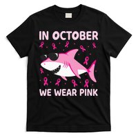 Shark In October We Wear P.I.N.K Breast Cancer T-Shirt