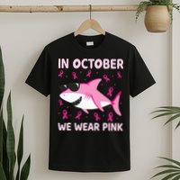 Shark In October We Wear P.I.N.K Breast Cancer T-Shirt