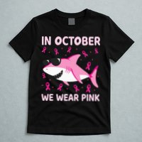 Shark In October We Wear P.I.N.K Breast Cancer T-Shirt