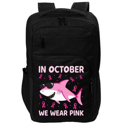 Shark In October We Wear P.I.N.K Breast Cancer Impact Tech Backpack