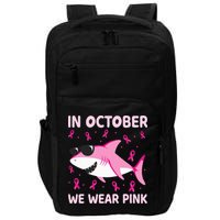 Shark In October We Wear P.I.N.K Breast Cancer Impact Tech Backpack