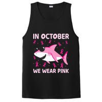 Shark In October We Wear P.I.N.K Breast Cancer PosiCharge Competitor Tank