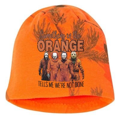 Something In Orange Tells Me Were Not Alone Halloween Kati - Camo Knit Beanie