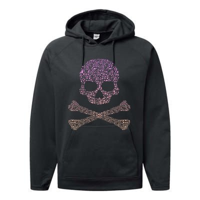 Silhouette Icon Pirate Skull & Crossbones Pirate Performance Fleece Hoodie