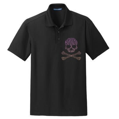 Silhouette Icon Pirate Skull & Crossbones Pirate Dry Zone Grid Polo