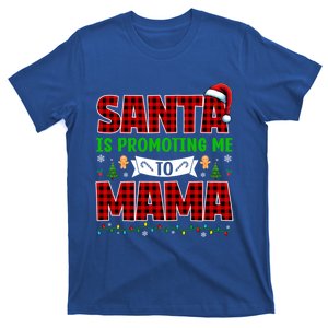 Santa Is Promoting Me To Mama Xmas Pregnancy Expecting Gift T-Shirt