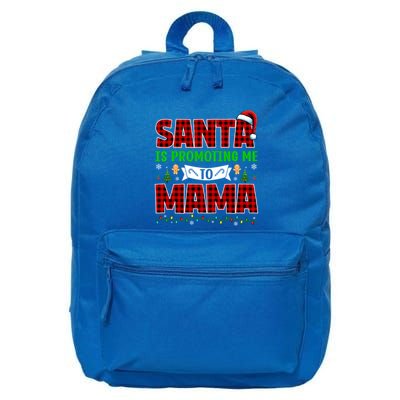 Santa Is Promoting Me To Mama Xmas Pregnancy Expecting Gift 16 in Basic Backpack