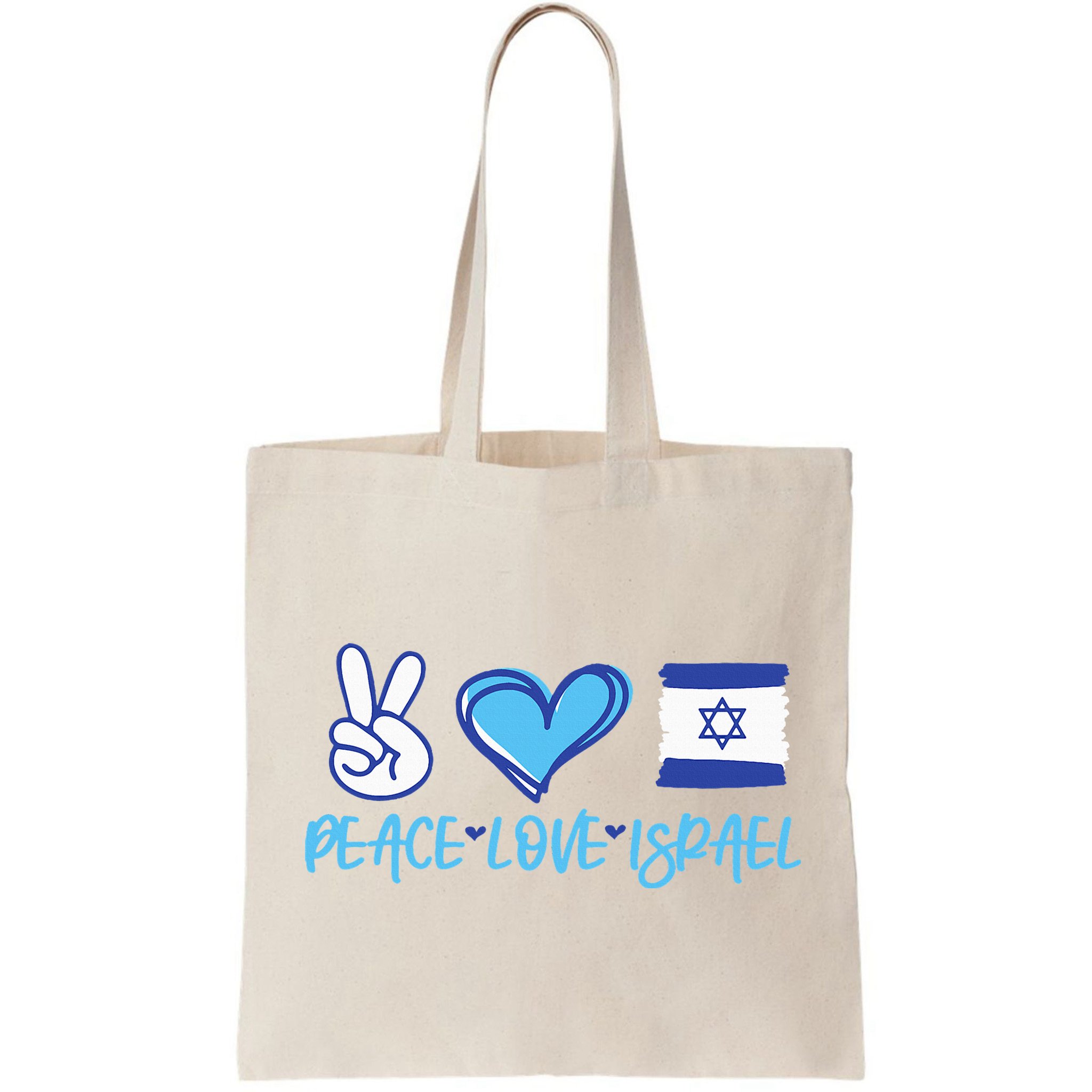 Support Israel Peace Love Israel I Stand With Israel Vintage Bag