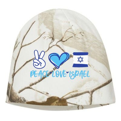 Support Israel Peace Love Israel I Stand With Israel Vintage Kati - Camo Knit Beanie