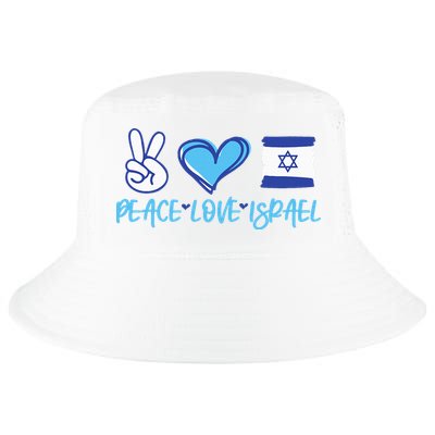 Support Israel Peace Love Israel I Stand With Israel Vintage Cool Comfort Performance Bucket Hat