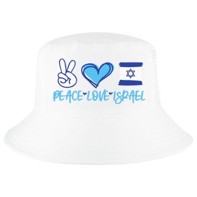 Support Israel Peace Love Israel I Stand With Israel Vintage Cool Comfort Performance Bucket Hat