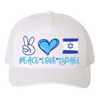 Support Israel Peace Love Israel I Stand With Israel Vintage Yupoong Adult 5-Panel Trucker Hat