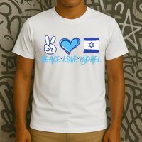 Support Israel Peace Love Israel I Stand With Israel Vintage T-Shirt
