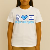 Support Israel Peace Love Israel I Stand With Israel Vintage T-Shirt