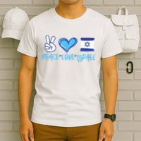 Support Israel Peace Love Israel I Stand With Israel Vintage T-Shirt