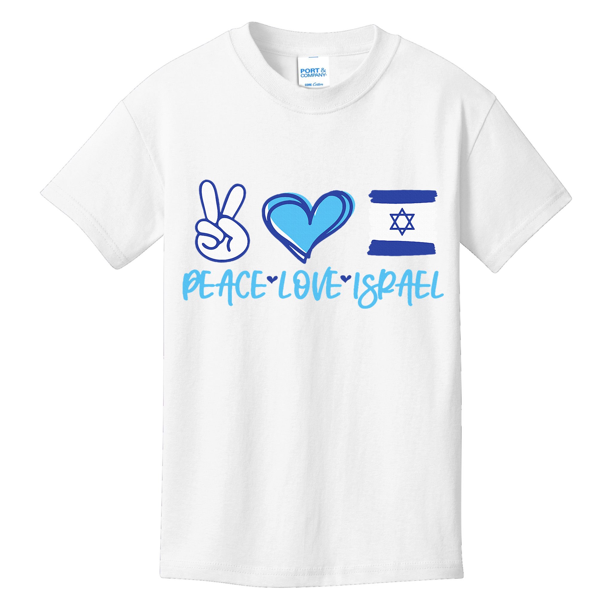 Support Israel Peace Love Israel I Stand With Israel Vintage Kids T-Shirt