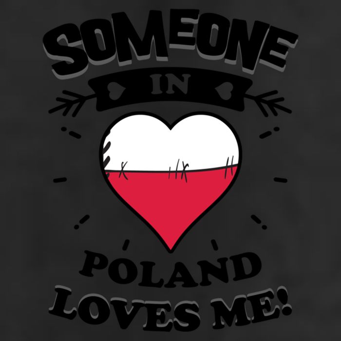 Someone In Poland Loves Me Polish Flag Heart Gift Hat