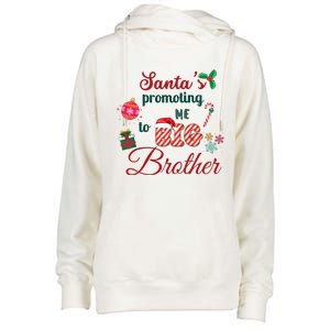 Santa Is Promoting Me To Big Brother Christmas Big Brother Announcement Big Br Womens Funnel Neck Pullover Hood