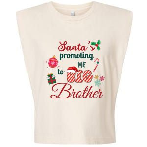 Santa Is Promoting Me To Big Brother Christmas Big Brother Announcement Big Br Garment-Dyed Women's Muscle Tee