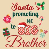 Santa Is Promoting Me To Big Brother Christmas Big Brother Announcement Big Br Drawstring Bag