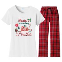 Santa Is Promoting Me To Big Brother Christmas Big Brother Announcement Big Br Women's Flannel Pajama Set