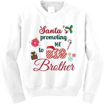 Santa Is Promoting Me To Big Brother Christmas Big Brother Announcement Big Br Kids Sweatshirt