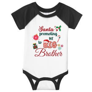 Santa Is Promoting Me To Big Brother Christmas Big Brother Announcement Big Br Infant Baby Jersey Bodysuit