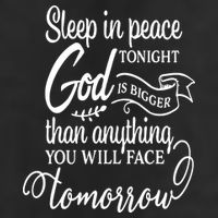 Sleep In Peace Tonight God Christian Cool Comfort Performance Bucket Hat