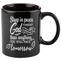 Sleep In Peace Tonight God Christian 11oz C Handle Ceramic Mug