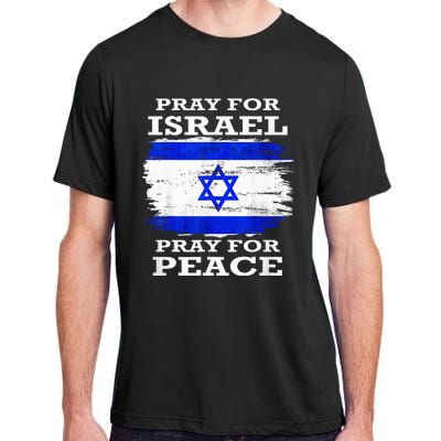 Support Israel Pray for Israel Peace  Adult ChromaSoft Performance T-Shirt