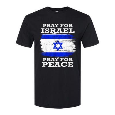 Support Israel Pray for Israel Peace  Softstyle CVC T-Shirt