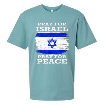 Support Israel Pray for Israel Peace  Sueded Cloud Jersey T-Shirt