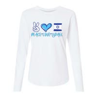 Support Israel Peace Love Israel I Stand With Israel Vintage Womens Cotton Relaxed Long Sleeve T-Shirt