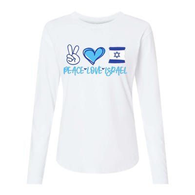 Support Israel Peace Love Israel I Stand With Israel Vintage Womens Cotton Relaxed Long Sleeve T-Shirt